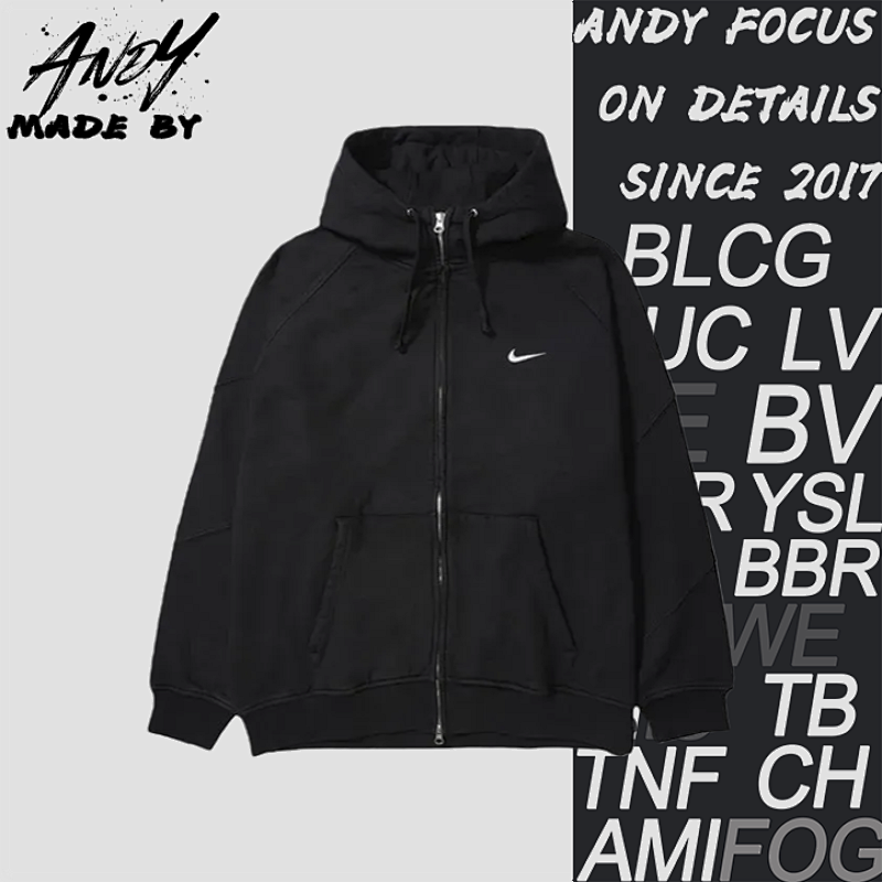 Supreme Sup Nk Collaboration Hooded Jacket With Embroidered Swoosh