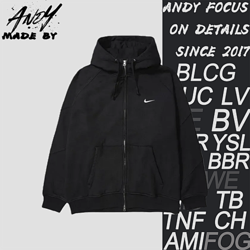 Supreme Sup Nk Collaboration Hooded Jacket With Embroidered Swoosh