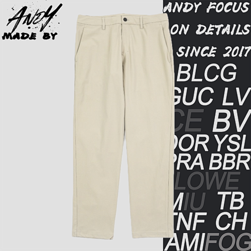 Abc Series Calssic Fit Trousers Mid-rise Trousers