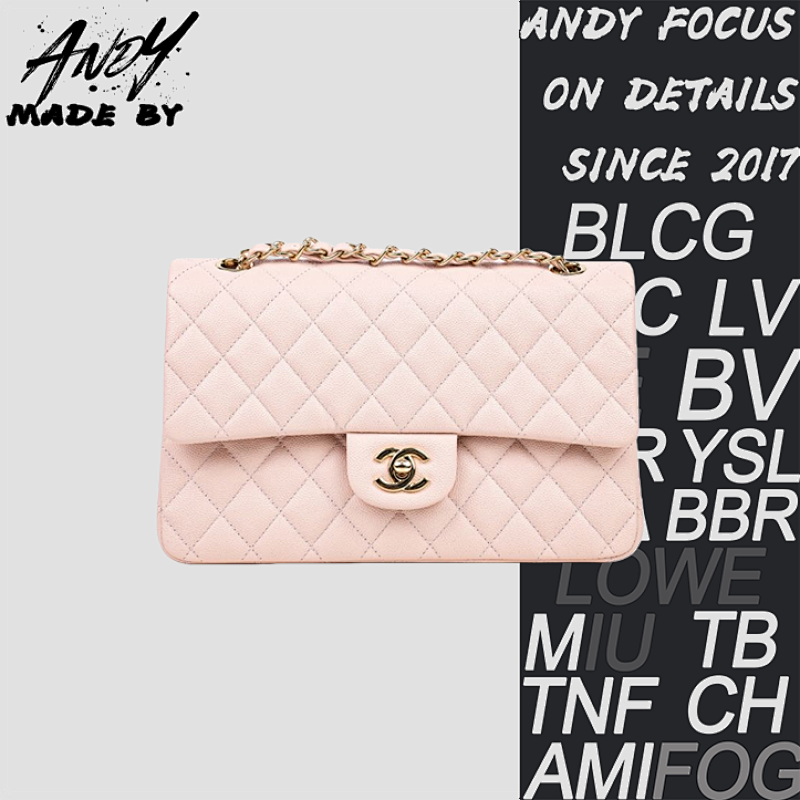 255 Quilted Gold Buckle Chain Shoulder Bag Pink