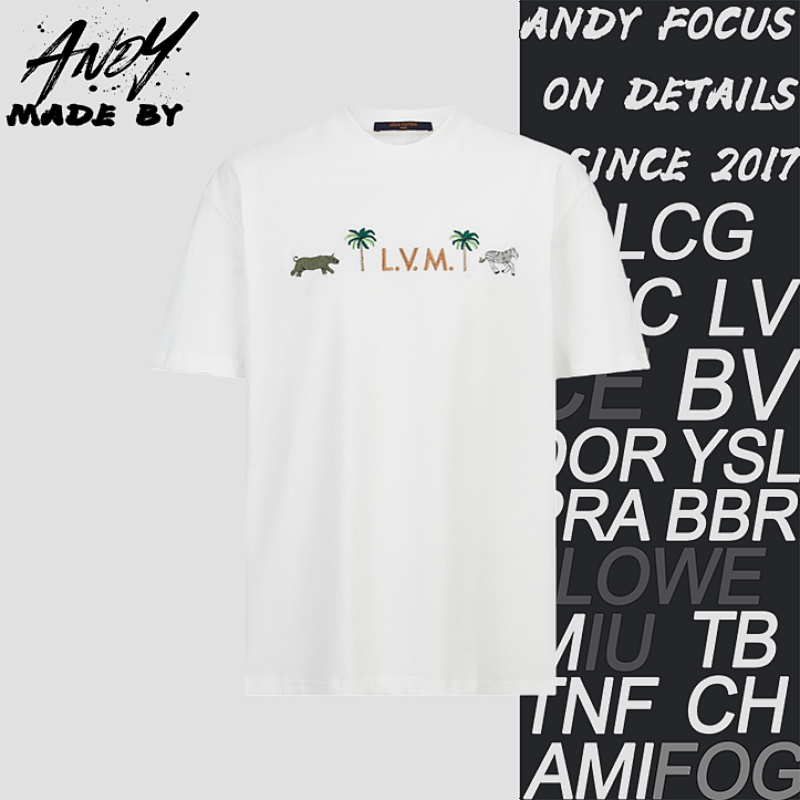 Louis Vuitton Animal Embroidered Logo Leather Label