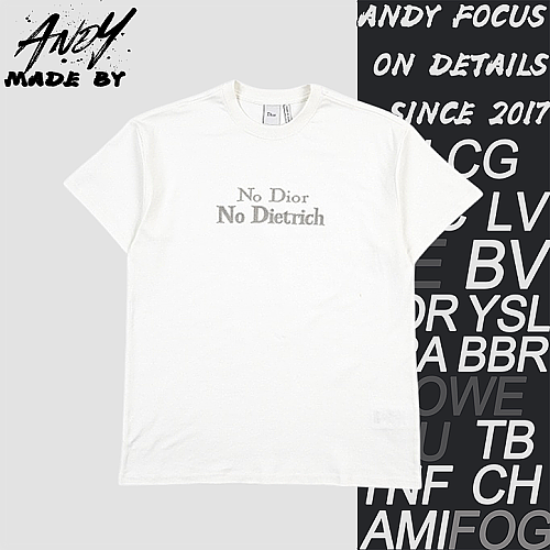 Dior Pure Cotton Embroidered Crew-Neck Short-Sleeve T-Shirt