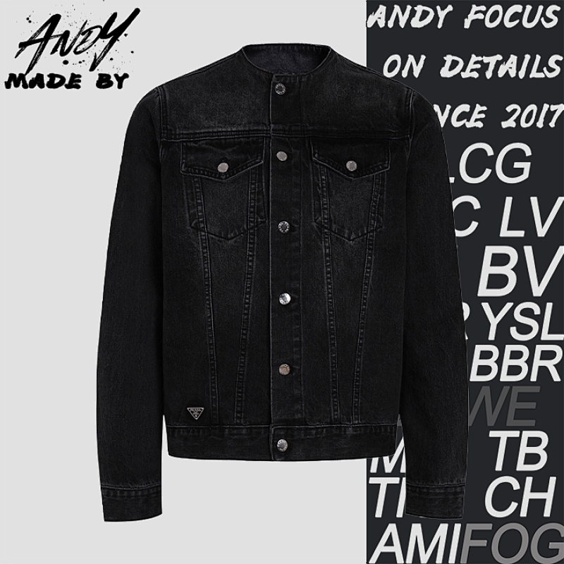 Classic Solid Color Washed Casual Denim Jacket -Z