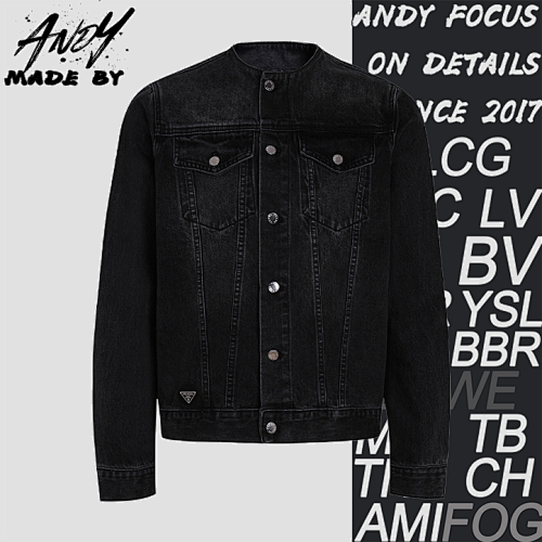 Classic Solid Color Washed Casual Denim Jacket -Z