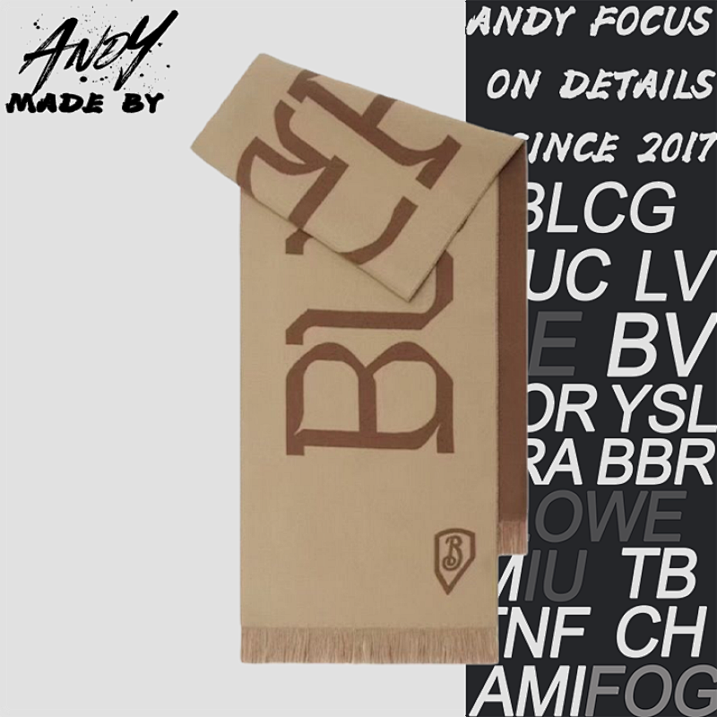 Burberry Double-sided Logo Cashmere Scarf