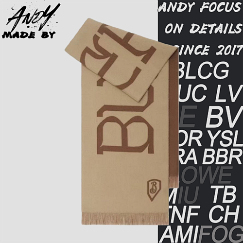 Burberry Double-sided Logo Cashmere Scarf