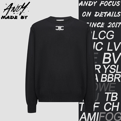 Celine Arc De Triomphe Jacquard Knit Pullover