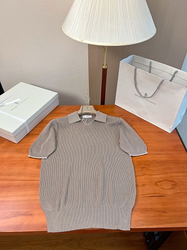 V-neck Ribbed Polo