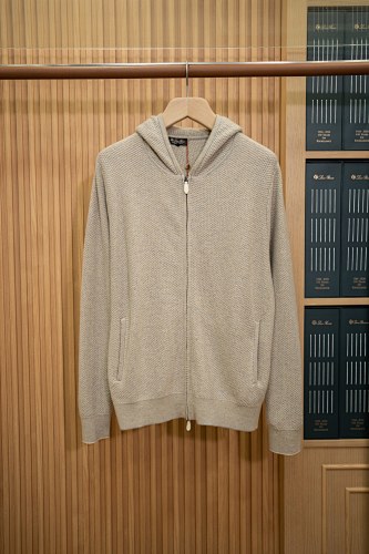 Varallo Hooded Bomber Baby Cashmere