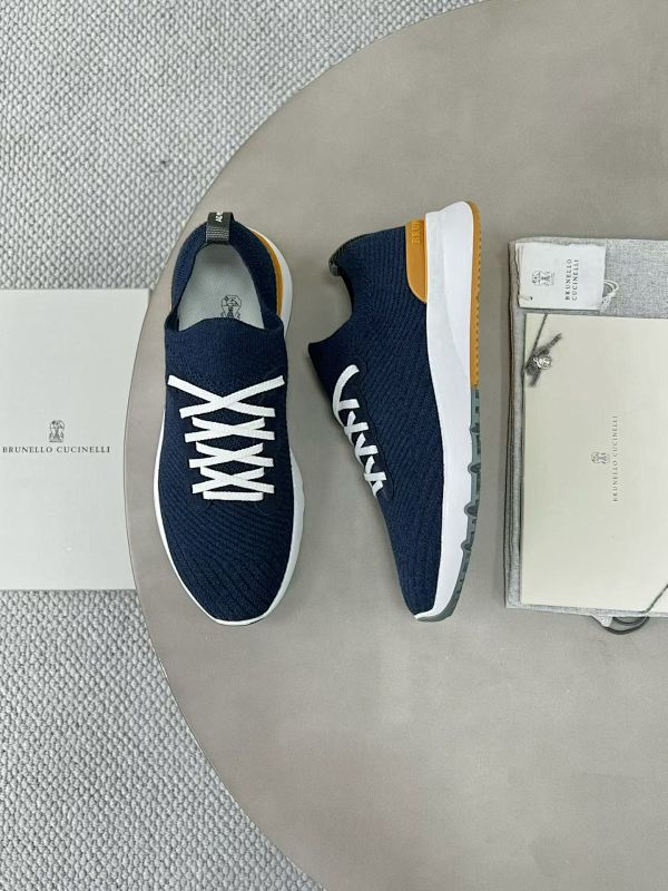 Cotton Knit Calfskin Runners