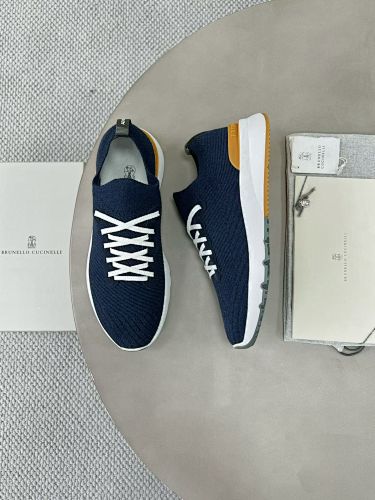 Cotton Knit Calfskin Runners