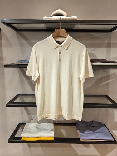 The Zz2025VELLUS Aureum Golden Wool Polo Shirt Part Of Z's Premium Luxury Collection Is Th