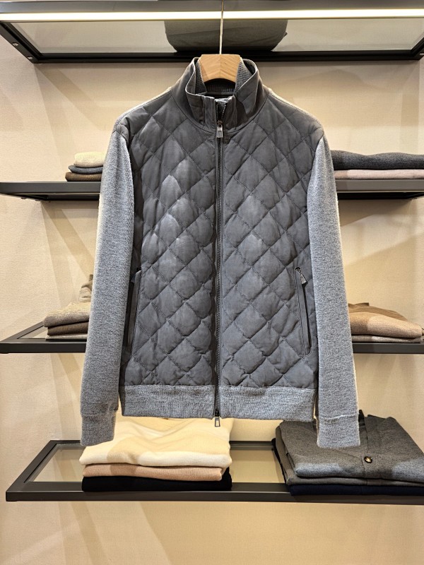 Wool Trimmed Panel Jacket