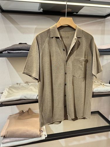 Z+ Linen Casual Short-sleeved Shirt Made From A Blend Of Pure Natural Rain-dew Linen Has A