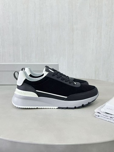 Leather-Trimmed Suede Sneakers