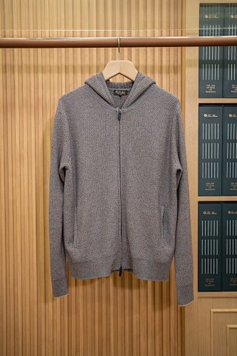 Varallo Hooded Bomber Baby Cashmere