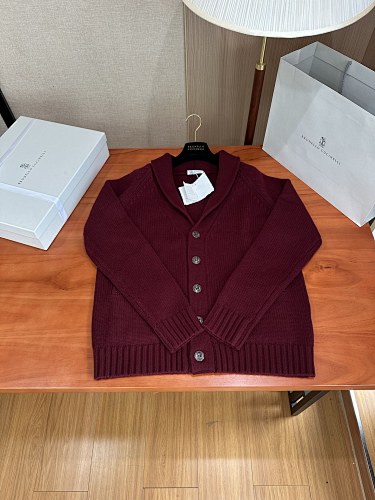 Red Shawl-Collar Cardigan