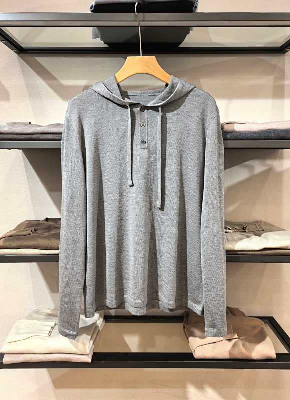 The Hooded Long-sleeved Shirt Is Lightweight Silky And Cool To The Touch. Made From A Blen