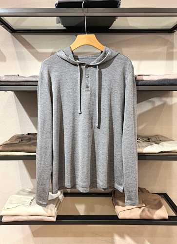The Hooded Long-sleeved Shirt Is Lightweight Silky And Cool To The Touch. Made From A Blen