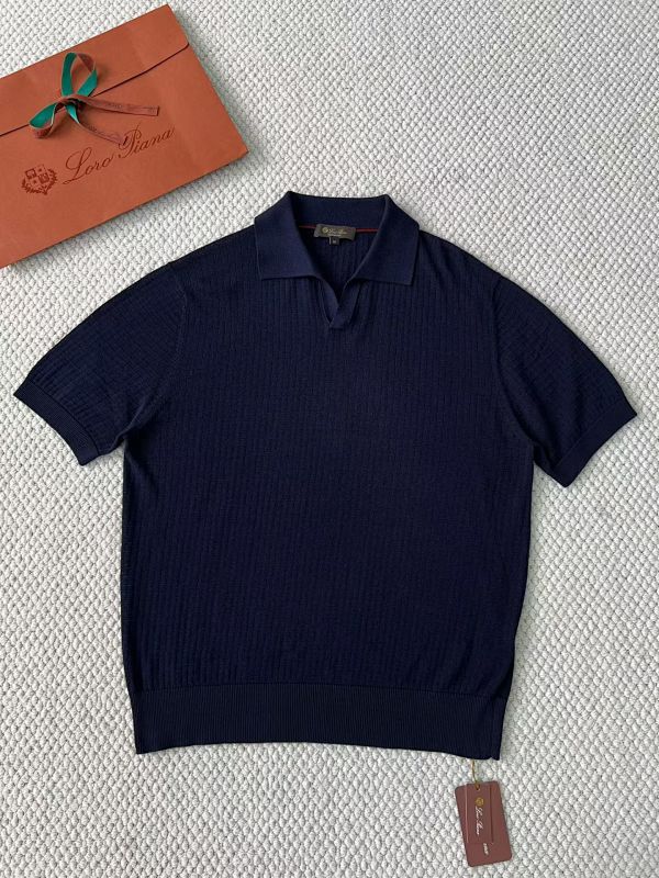 Cotton Buttonless Polo