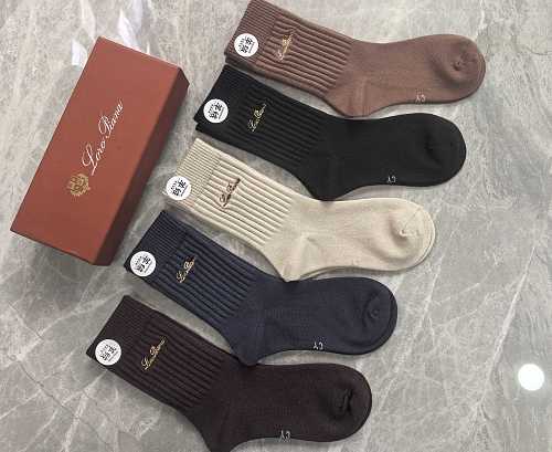 Cashmere New Release Loro Piana Simple Design Comfortable To Wear And Breathable Box Of 5