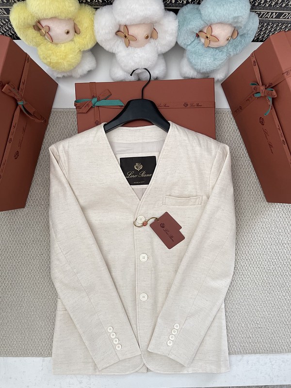 Beige Linen Long Sleeved Suit