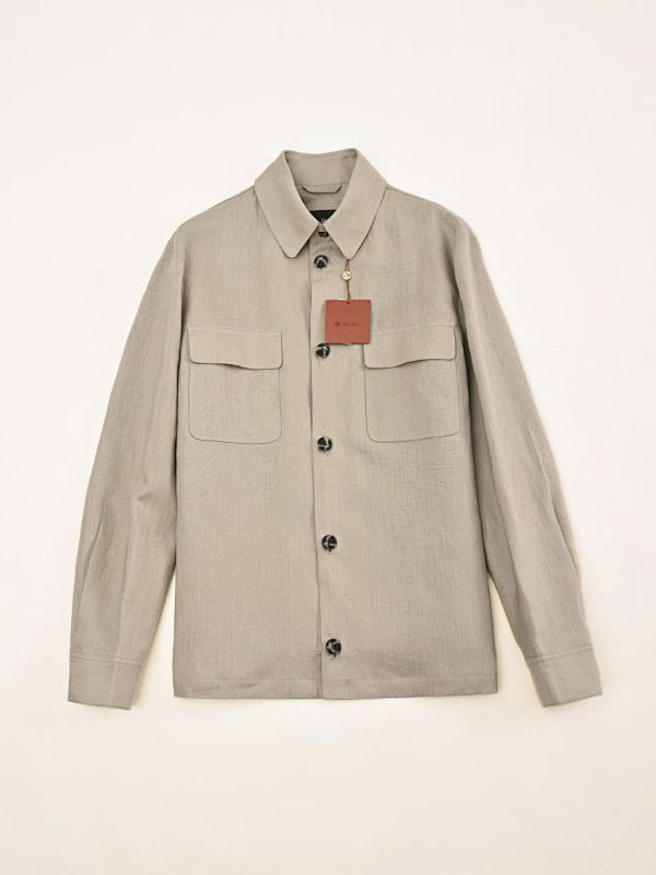 Linen Pocket Overshirt