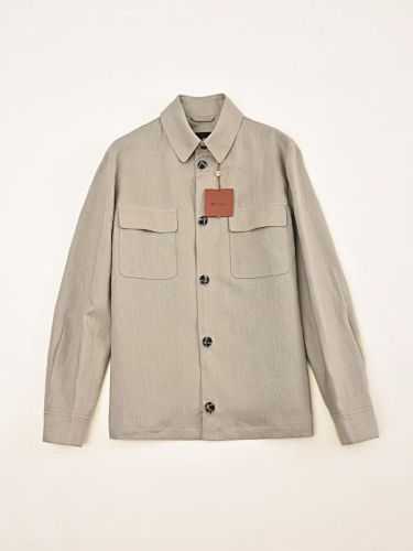 Linen Pocket Overshirt