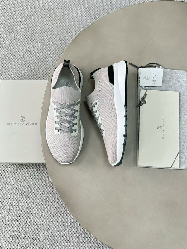 Cotton Knit Calfskin Runners