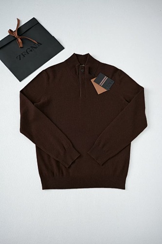 Oasi Zip Mock Neck Sweater