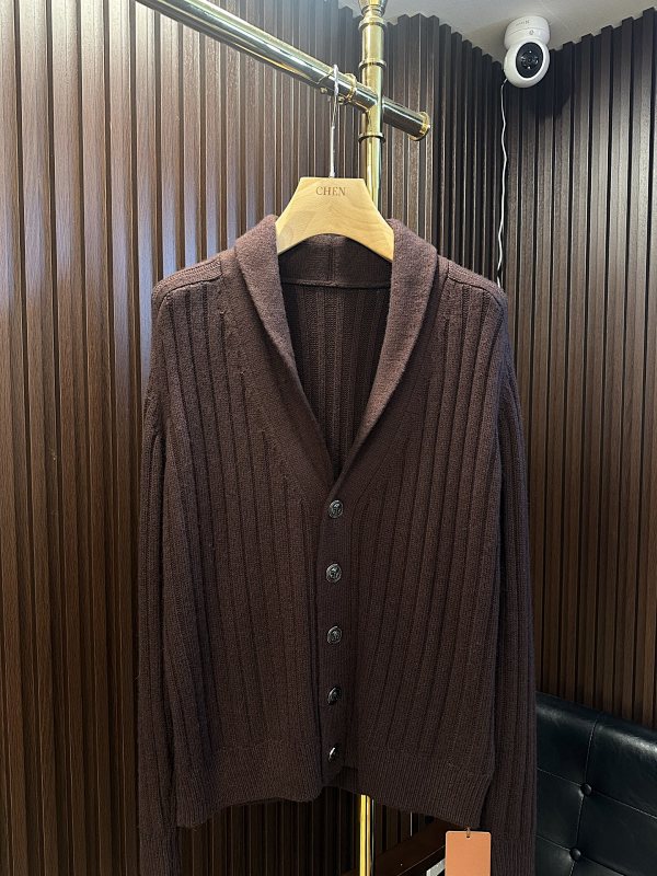 Cashmere Ribbed Cardigan