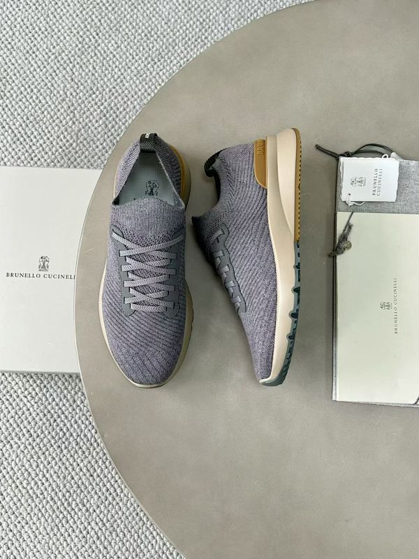 Cotton Knit Calfskin Runners