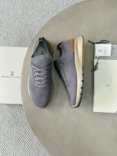 Cotton Knit Calfskin Runners
