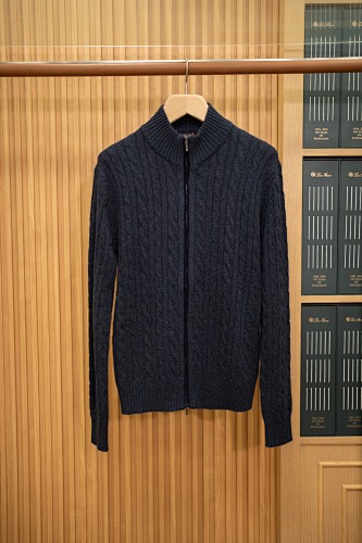 Cable Knit Full Zip Cardigan