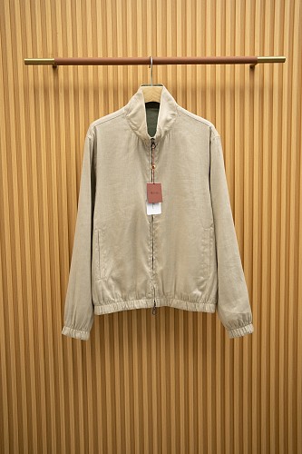 Linen Bomber Reversible Jacket