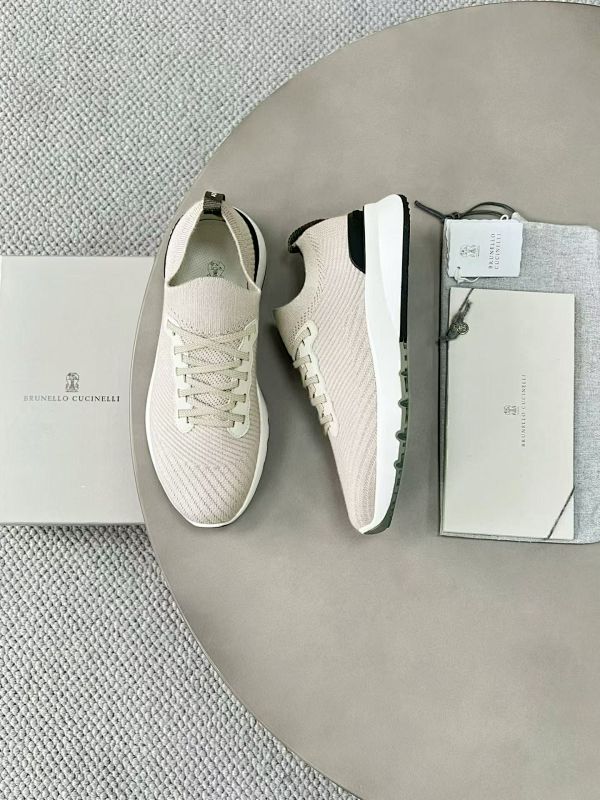Cotton Knit Calfskin Runners
