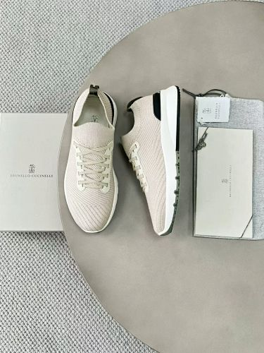 Cotton Knit Calfskin Runners