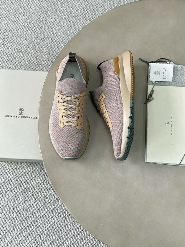 Cotton Knit Calfskin Runners