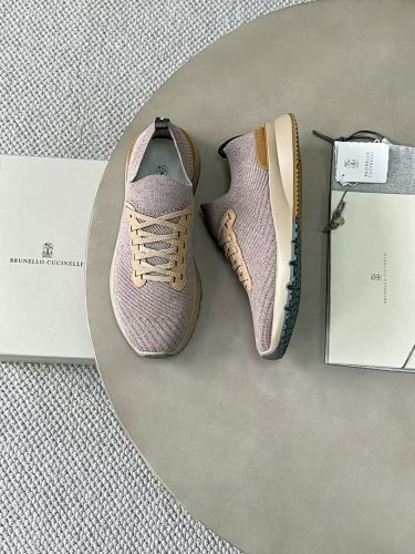 Cotton Knit Calfskin Runners