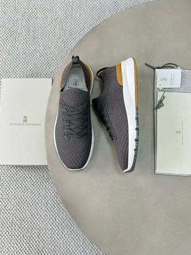 Cotton Knit Calfskin Runners