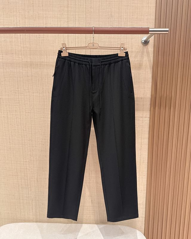 Wool Drawstring Casual Pants
