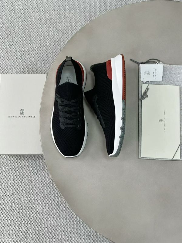 Cotton Knit Calfskin Runners