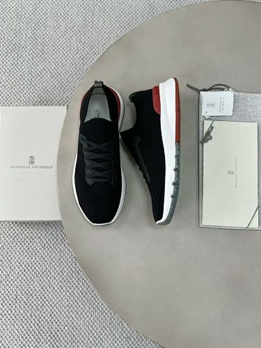 Cotton Knit Calfskin Runners