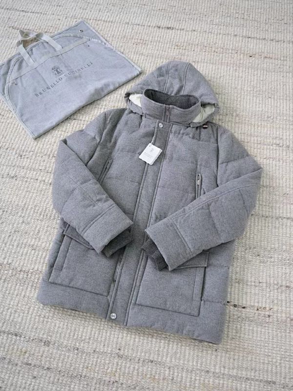 Puffer Jacket Flannel Gray