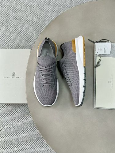 Cotton Knit Calfskin Runners