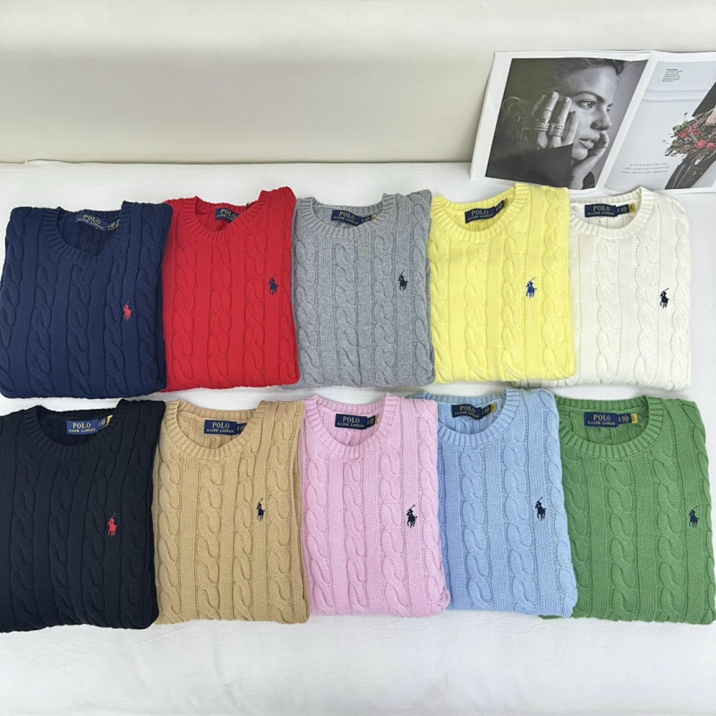 Round Neck Pure Cotton Cable Knit