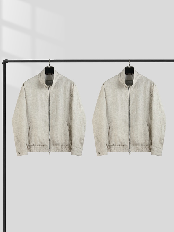 BC 26s 100 French Normandy Linen Pilot Jacket