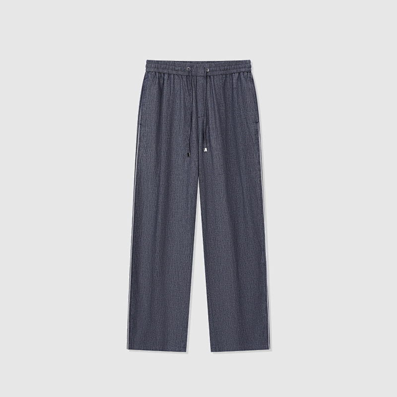 Hierai Straight-Leg Linen Drawstring Trousers