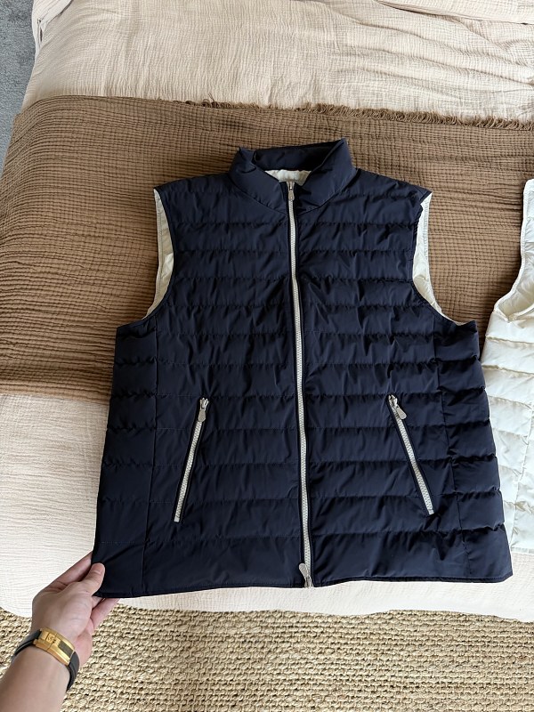 White Goose Down Lightweight Vest