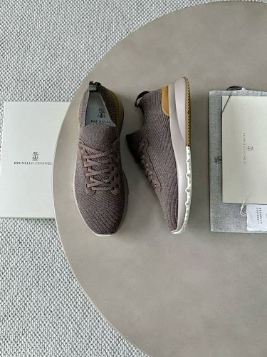 Cotton Knit Calfskin Runners